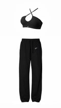 Pack Pantalón de chandal + Sujetador deportivo Infinity Negro