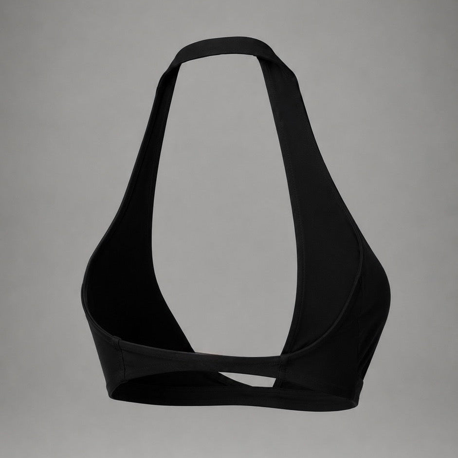 Sujetador deportivo Halter Negro