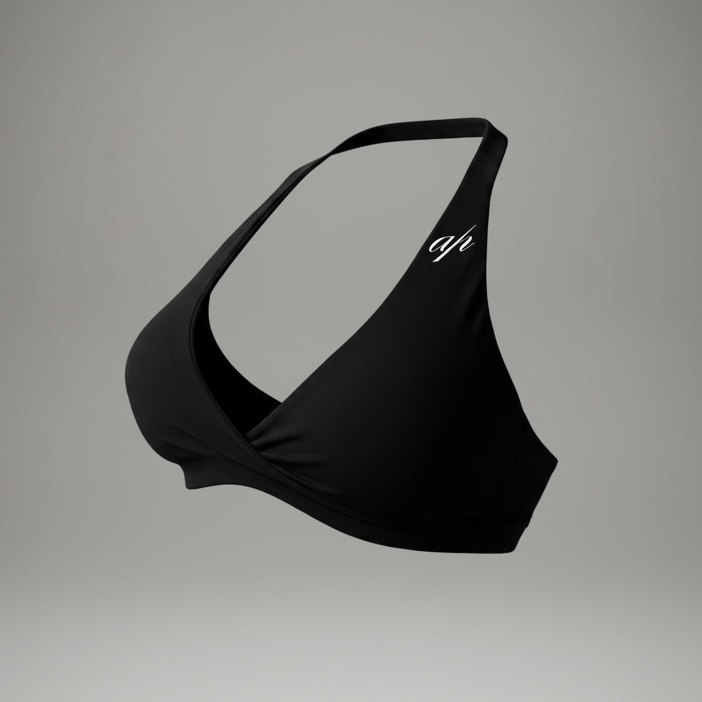 Sujetador deportivo Halter Negro